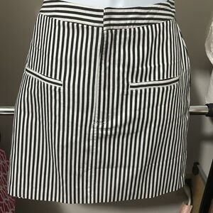SHEIN black & white striped mini skirt size L 8/10